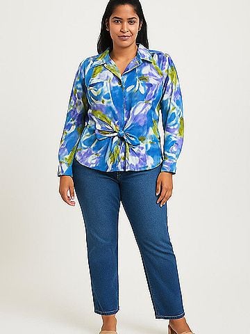 Jones New York Signature 3/4 Sleeve Blouse (view 2)