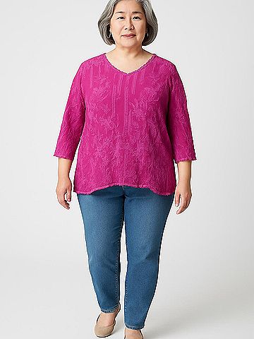 Johnny Was 3/4 Sleeve Blouse (view 2)
