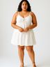 Murmur 100% Cotton White Casual Dress Size L - photo 2