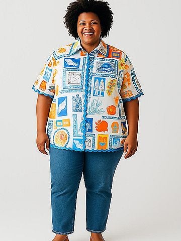 Commense Short Sleeve Blouse (view 2)