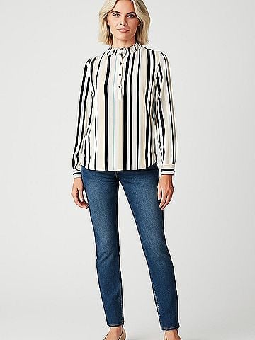 Anne Klein Long Sleeve Blouse (view 2)
