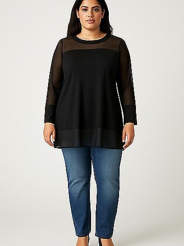 Cable & Gauge 3/4 Sleeve Top (view 2)