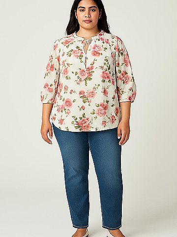 Grace 3/4 Sleeve Blouse (view 2)