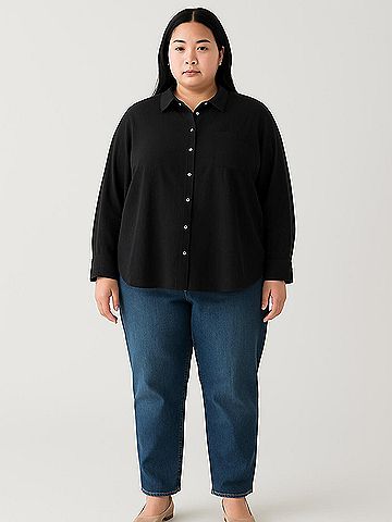 Tommy Hilfiger 3/4 Sleeve Button-Down Shirt (view 2)