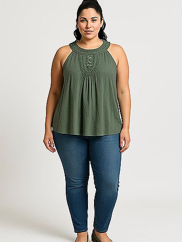 Cable & Gauge Sleeveless Blouse (view 2)