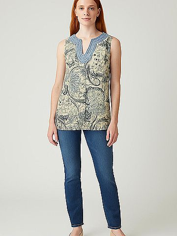 Carole Little Sleeveless Blouse (view 2)