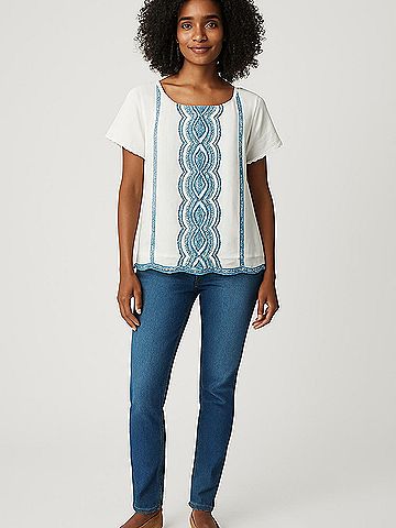 Ella Moss Short Sleeve Blouse (view 2)