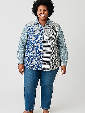 Soft Surroundings 3/4 Sleeve Blouse (view 2)