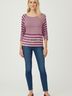 Vintage Havana Burgundy Purple 3/4 Sleeve Top Size M - photo 2