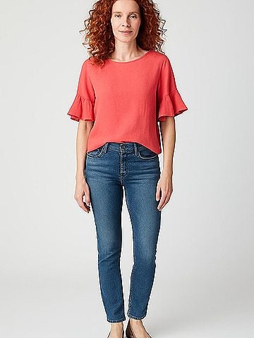 For Cynthia Short Sleeve Top (view 2)