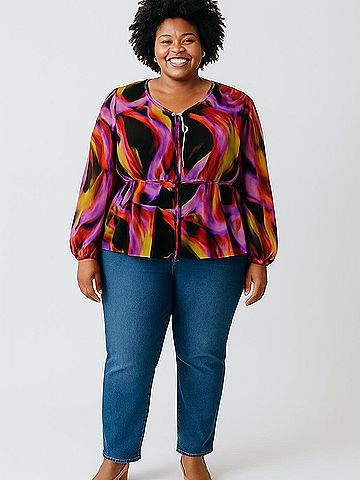 Nicole Miller New York 3/4 Sleeve Blouse (view 2)