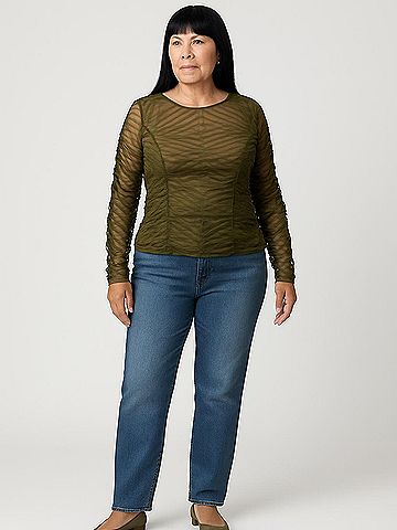 Zara 3/4 Sleeve Top (view 2)