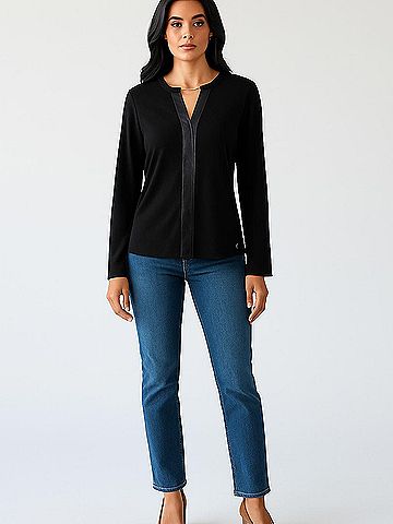 Calvin Klein Long Sleeve Blouse (view 2)