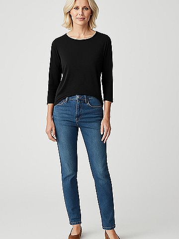 Cable & Gauge 3/4 Sleeve Top (view 2)