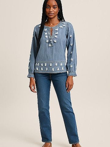 Roller Rabbit 3/4 Sleeve Blouse (view 2)