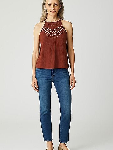 LA Hearts Sleeveless Blouse (view 2)