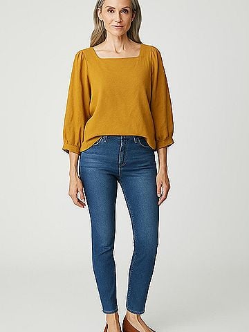 Akemi + Kin 3/4 Sleeve Top (view 2)