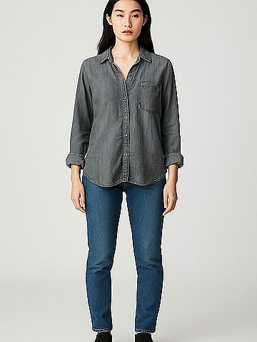 Cloth & Stone 3/4 Sleeve Button-Down Shirt (view 2)