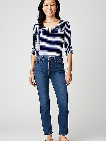 Cable & Gauge 3/4 Sleeve Top (view 2)