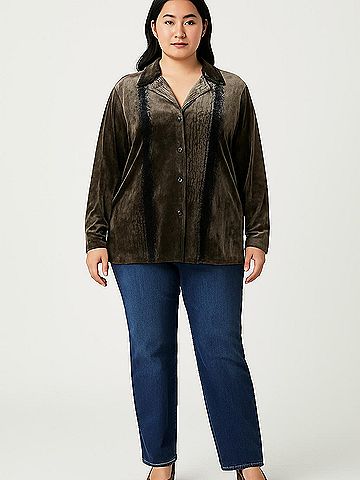 Sag Harbor Long Sleeve Blouse (view 2)