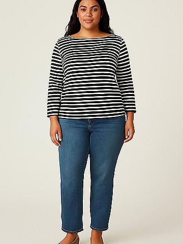 Jones New York Signature 3/4 Sleeve Top (view 2)