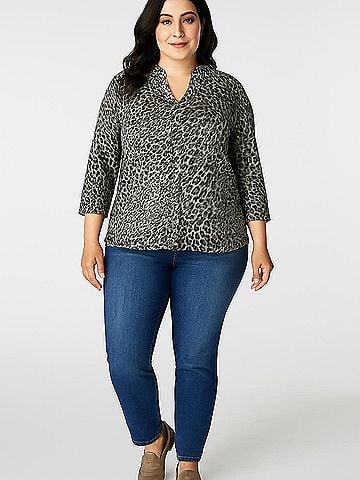 Ruby Rd. 3/4 Sleeve Blouse (view 2)