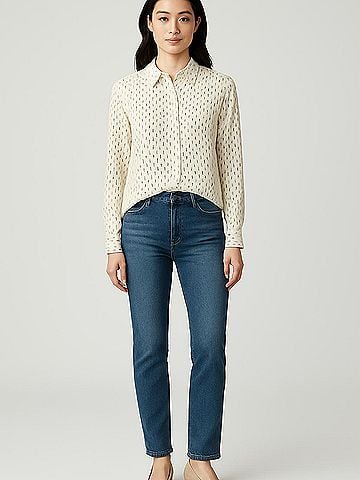 A.P.C. Long Sleeve Silk Top (view 2)