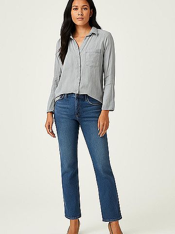 Cloth & Stone 3/4 Sleeve Button-Down Shirt (view 2)