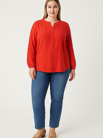 Anne Klein Long Sleeve Blouse (view 2)
