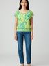 Ann Taylor Factory 100% Polyester Green Short Sleeve Blouse Size M - photo 2