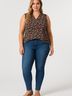 Ann Taylor LOFT 100% Rayon Floral Black Sleeveless Blouse Size L - photo 2