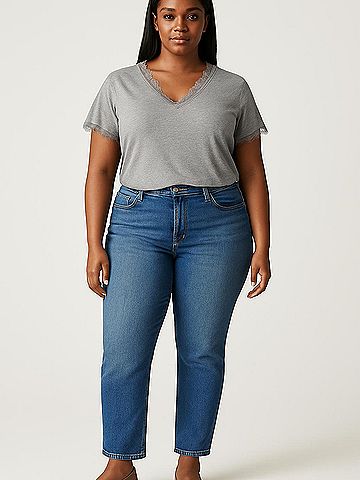 Belinda Gray Short Sleeve Top Size XL