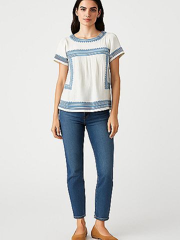 Madewell Short Sleeve Blouse (view 2)