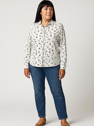 BeachLunchLounge Long Sleeve Blouse (view 2)