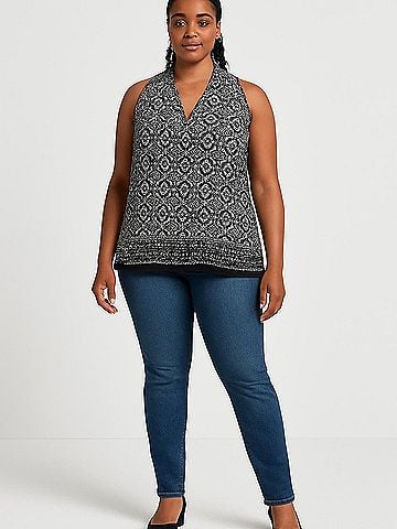 Anne Klein Sleeveless Blouse (view 2)