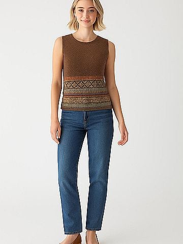 Plisse Sleeveless Top (view 2)
