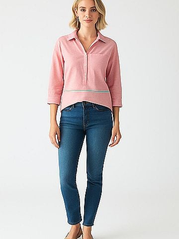 J.Crew 3/4 Sleeve Button-Down Shirt (view 2)