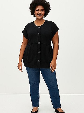 Daisy Fuentes Short Sleeve Blouse (view 2)