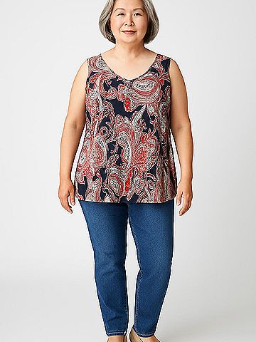 Roz & Ali Sleeveless Top (view 2)