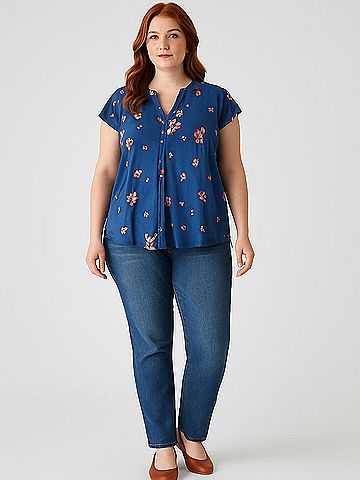 Daniel Rainn Short Sleeve Blouse (view 2)