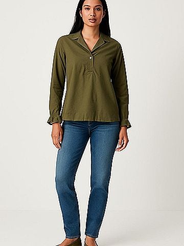 Sandro Long Sleeve Blouse (view 2)