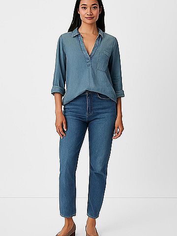 Cloth & Stone 3/4 Sleeve Button-Down Shirt (view 2)