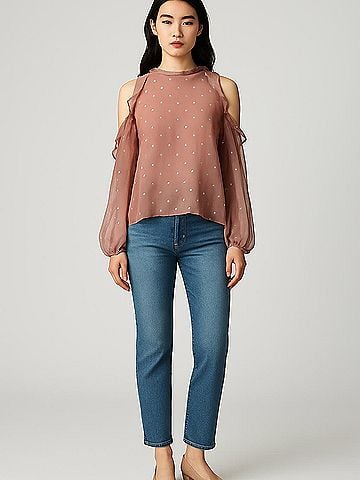 Aeropostale Long Sleeve Blouse (view 2)