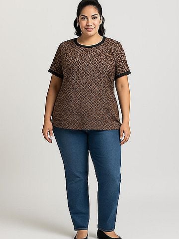 Anne Klein Short Sleeve Top (view 2)