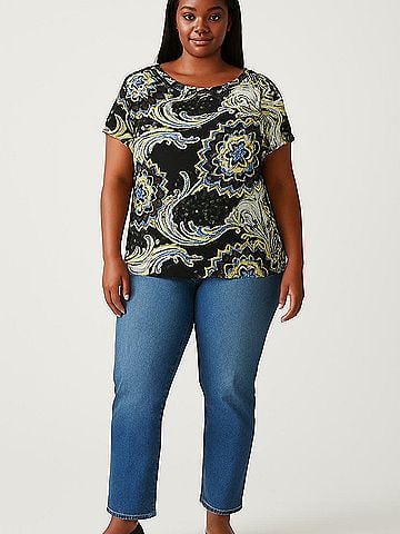 212 Collection Short Sleeve Blouse (view 2)