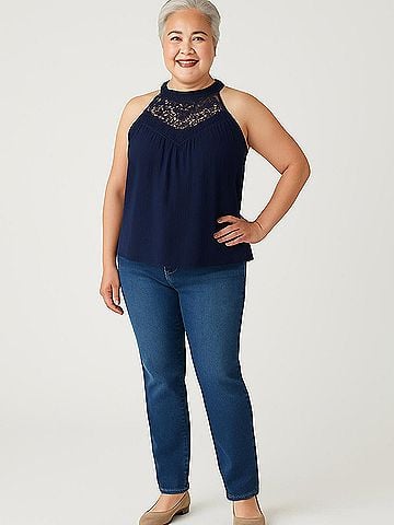 Cable & Gauge Sleeveless Blouse (view 2)