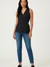 Ellen Tracy Black Sleeveless Blouse Size M - photo 2
