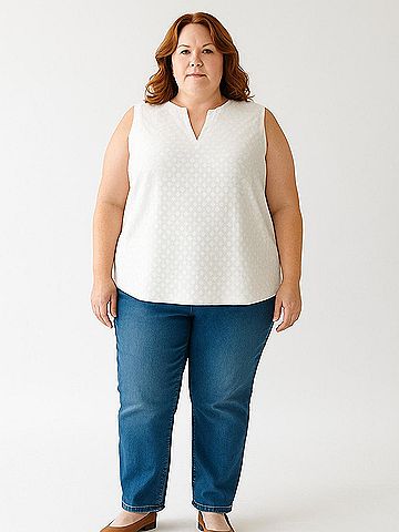 Market and Spruce Sleeveless Blouse (view 2)