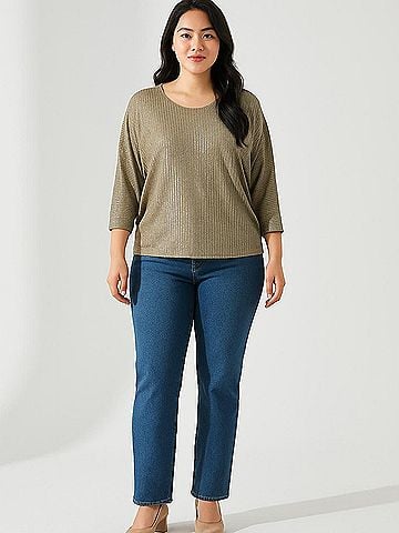 K & C 3/4 Sleeve Top (view 2)