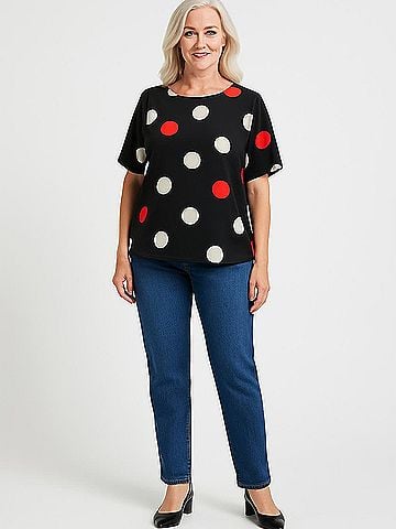 Anne Klein Short Sleeve Blouse (view 2)